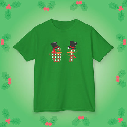 Snowman Patterned Text Christmas 67 Tee Fun Trending Kids Cotton T Shirt Six Seven Youth