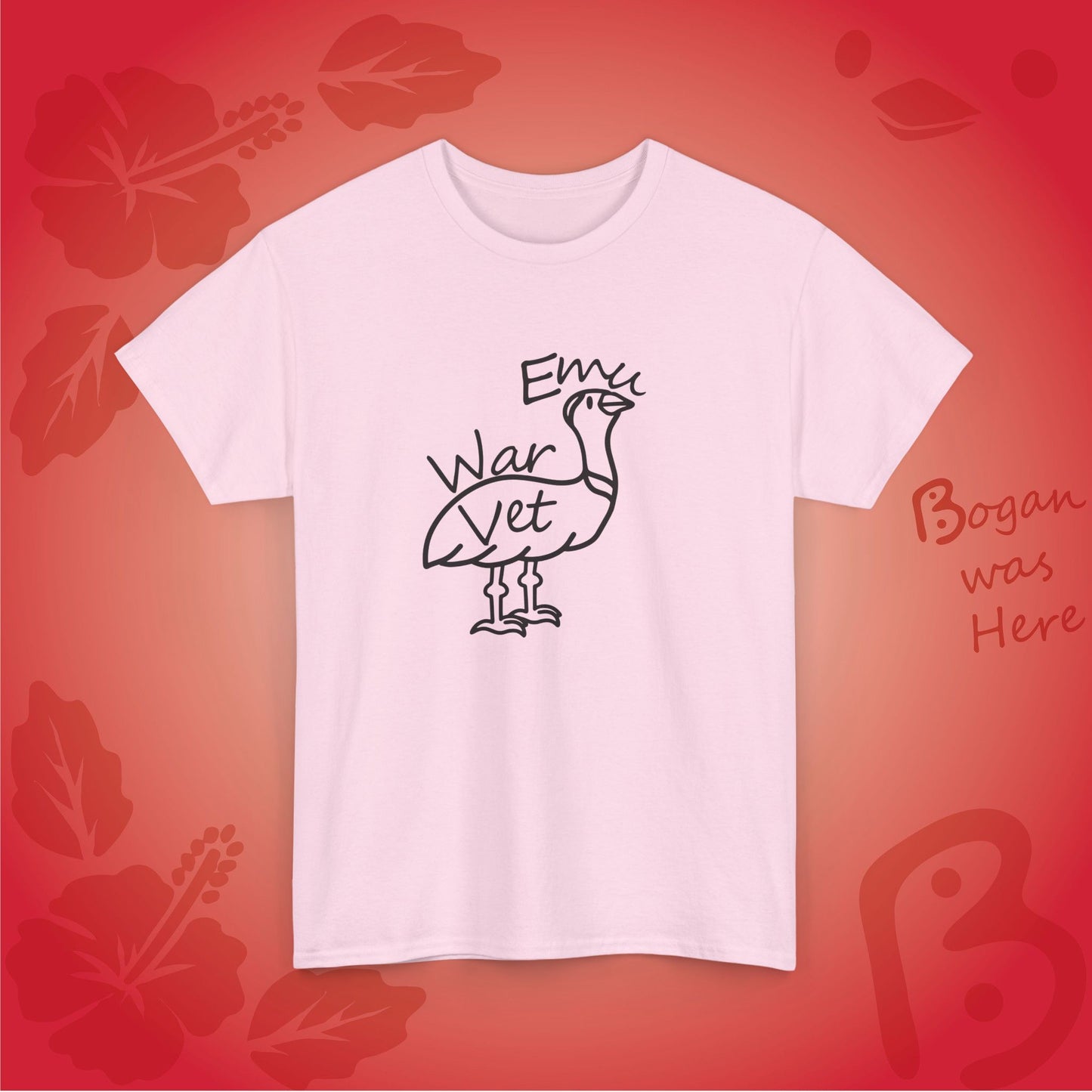 Emu War Vet Bogan's Design T Shirt