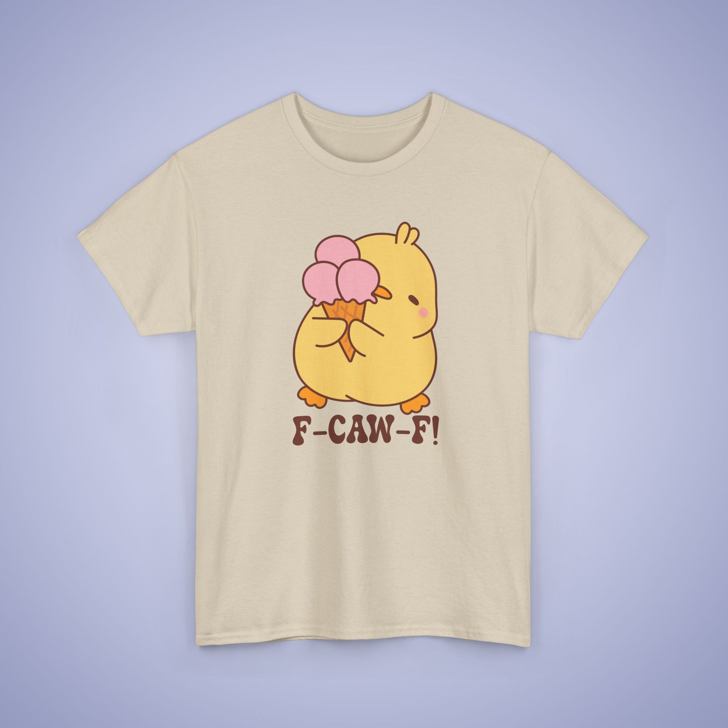 Ice Cream Lover F CAW F Cute Funny Chick Unisex Chicken T Shirt