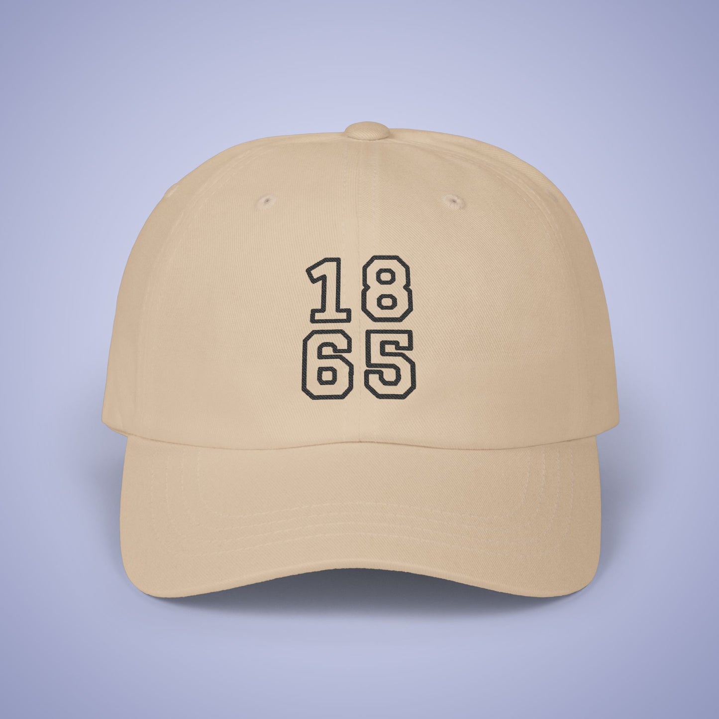 Juneteenth 1865 Embroidered Classic Dad Cap Unisex Black Embroidery
