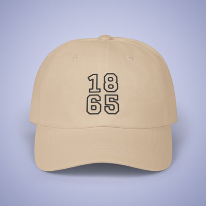 Juneteenth 1865 Embroidered Classic Dad Cap Unisex Black Embroidery