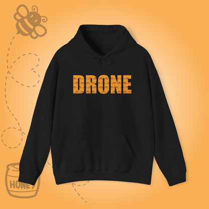 Drone Sweet As Honey  Honeycomb Word Art Design Hoodie Sweatshirt