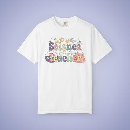 Science Teacher T Shirt Retro Comfort Colors Unisex Back to School