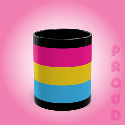 Pansexual Pride Month LGBTQ Trans Black 11oz or 15oz Coffee Mug
