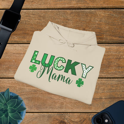 Lucky Mama St Patricks Day Green Unisex Hoodie Sweatshirt