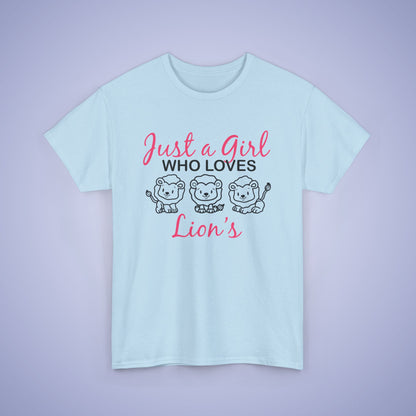 Just a Girl who Loves Lions Unisex T-Shirt