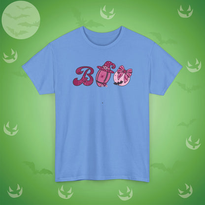 Football BOO T-Shirt | Girly Coquette Halloween Design