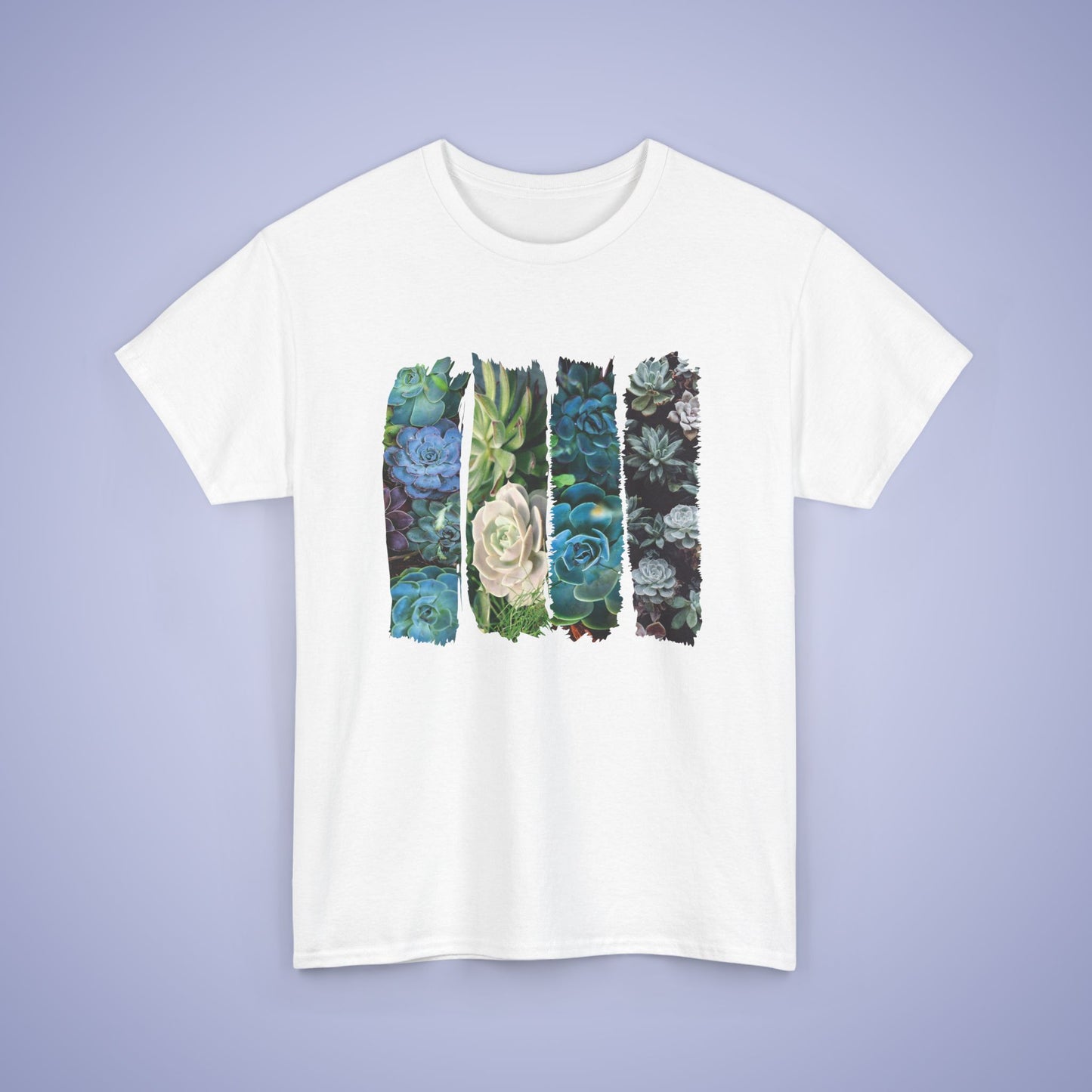 Green Succulents Lover Spring Brush Stroke Photographic Unisex Oversized T Shirt