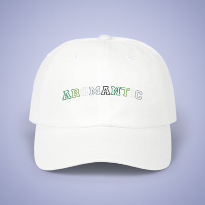 Aromantic Pride Month Embroidered Classic Dad Cap Unisex Coloured Embroidery
