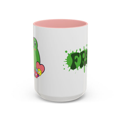 Flower Frog Lover Gift Coffee Mug Ceramic