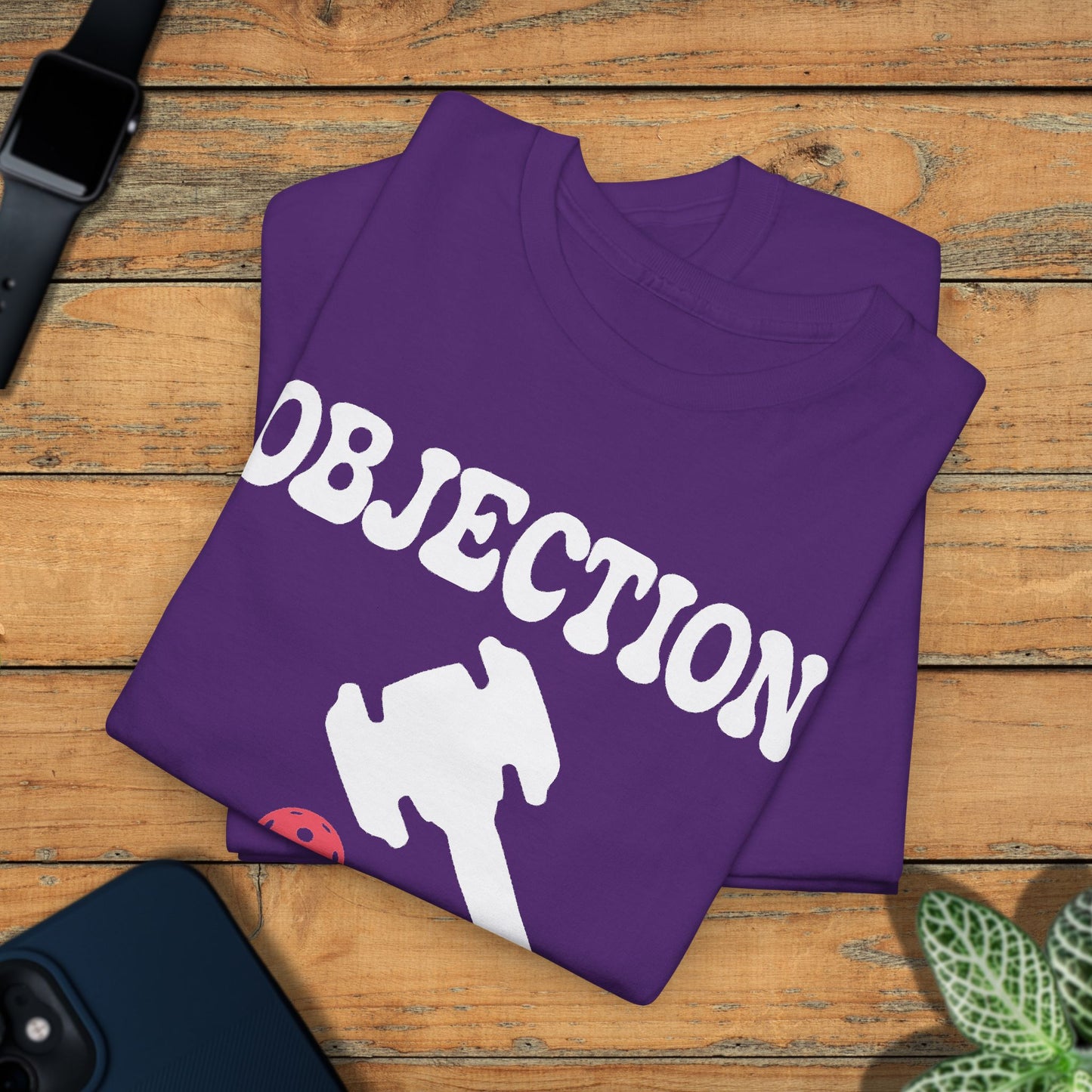 Objection in the Court Funny Lawyer Judge Pickleball T Shirt White Graphic Design