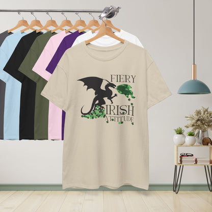 Fiery Irish Attitude Dragon Lover Unisex T Shirt