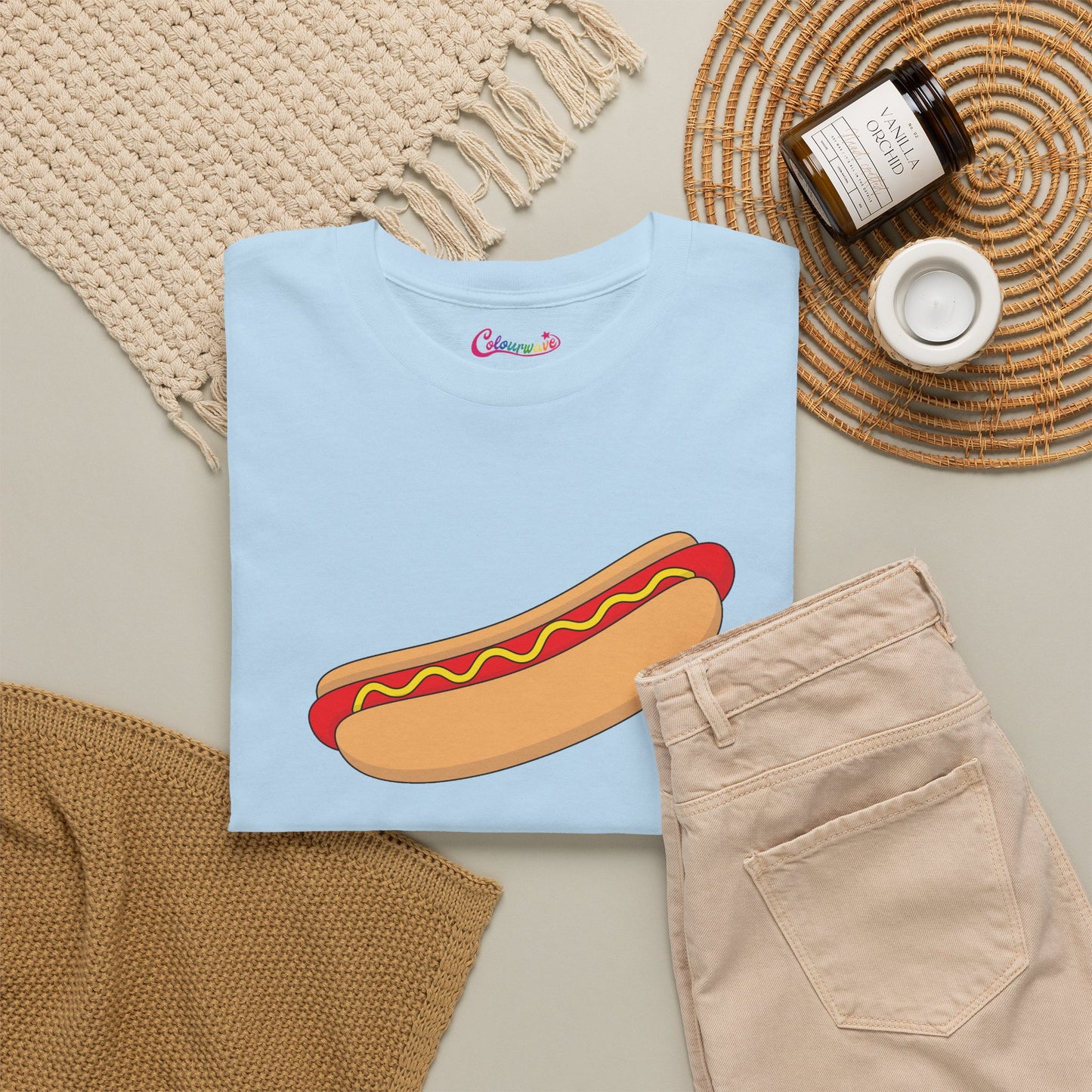 Hot Dog Graphic T-Shirt | Hot Dog Lover Gift Black