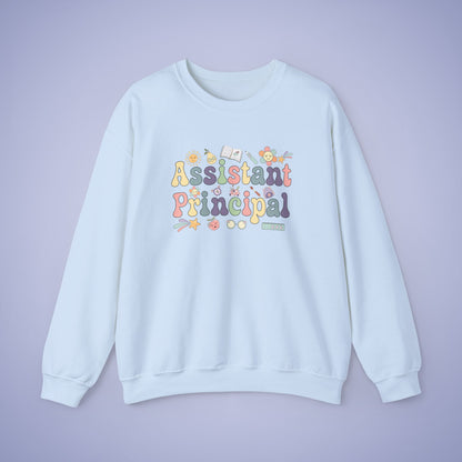 Assistant Principal Teacher Crewneck Sweatshirt Retro Unisex Back to School