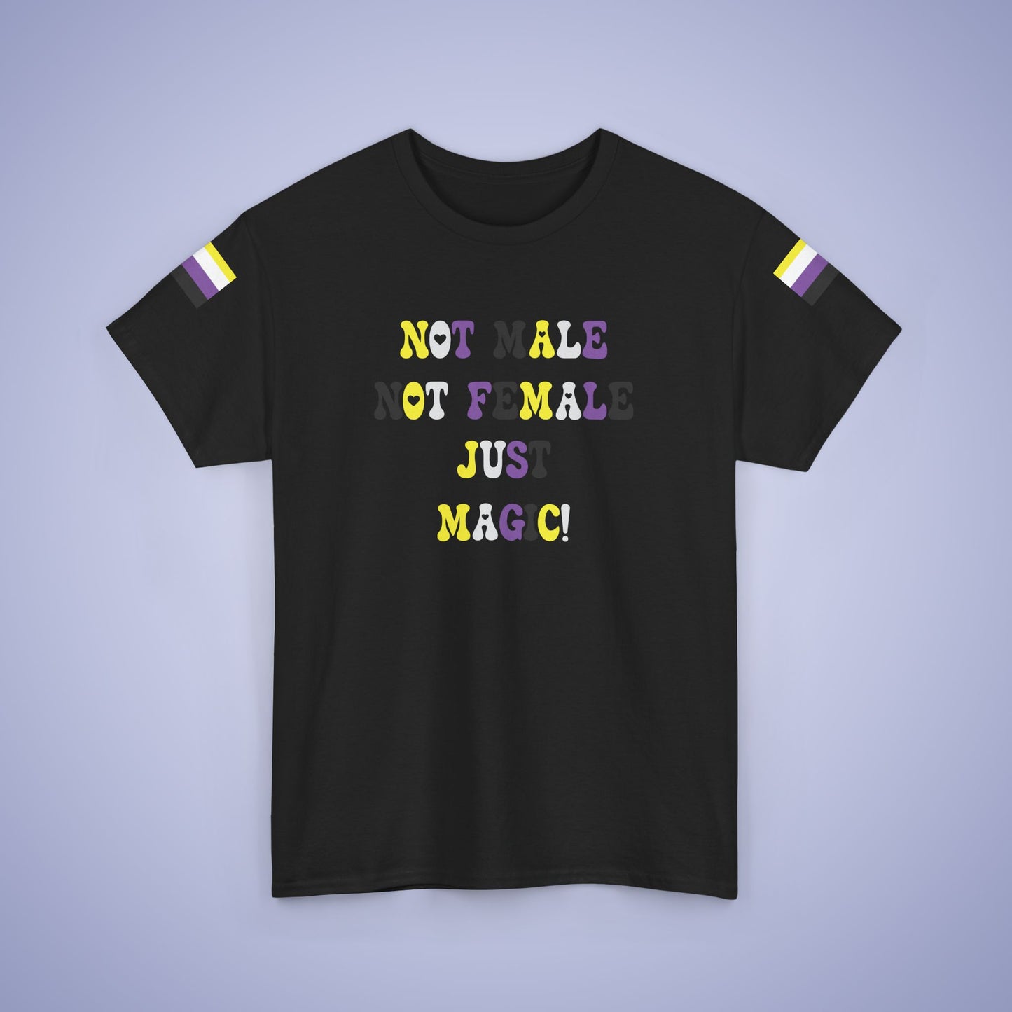 Not Male Not Female Just Magic Non Binary LGBT Pride Month Matching  T Shirt Unisex