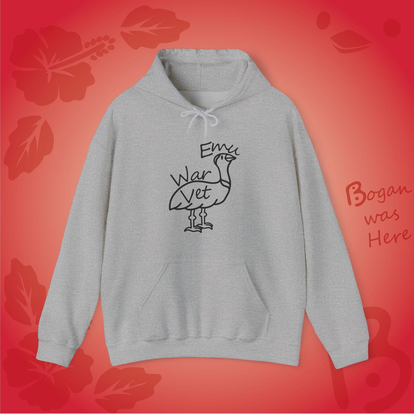 Emu War Vet Bogan's Design Hoodie Sweatshirt