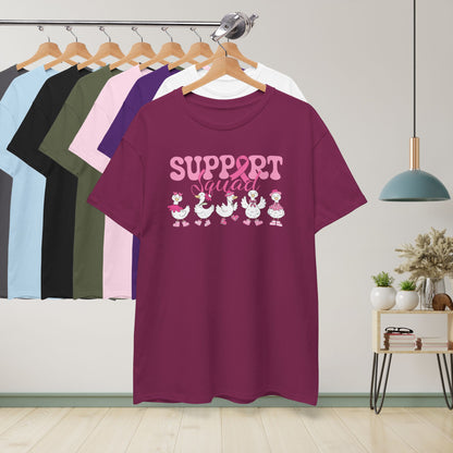 Support Squad Silly Little Goose Breast Cancer Awareness Unisex T Shirt