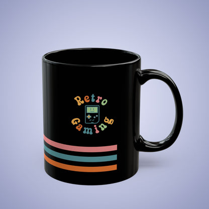 Retro Gaming Black 11oz or 15oz Coffee Mug Gamer Gift