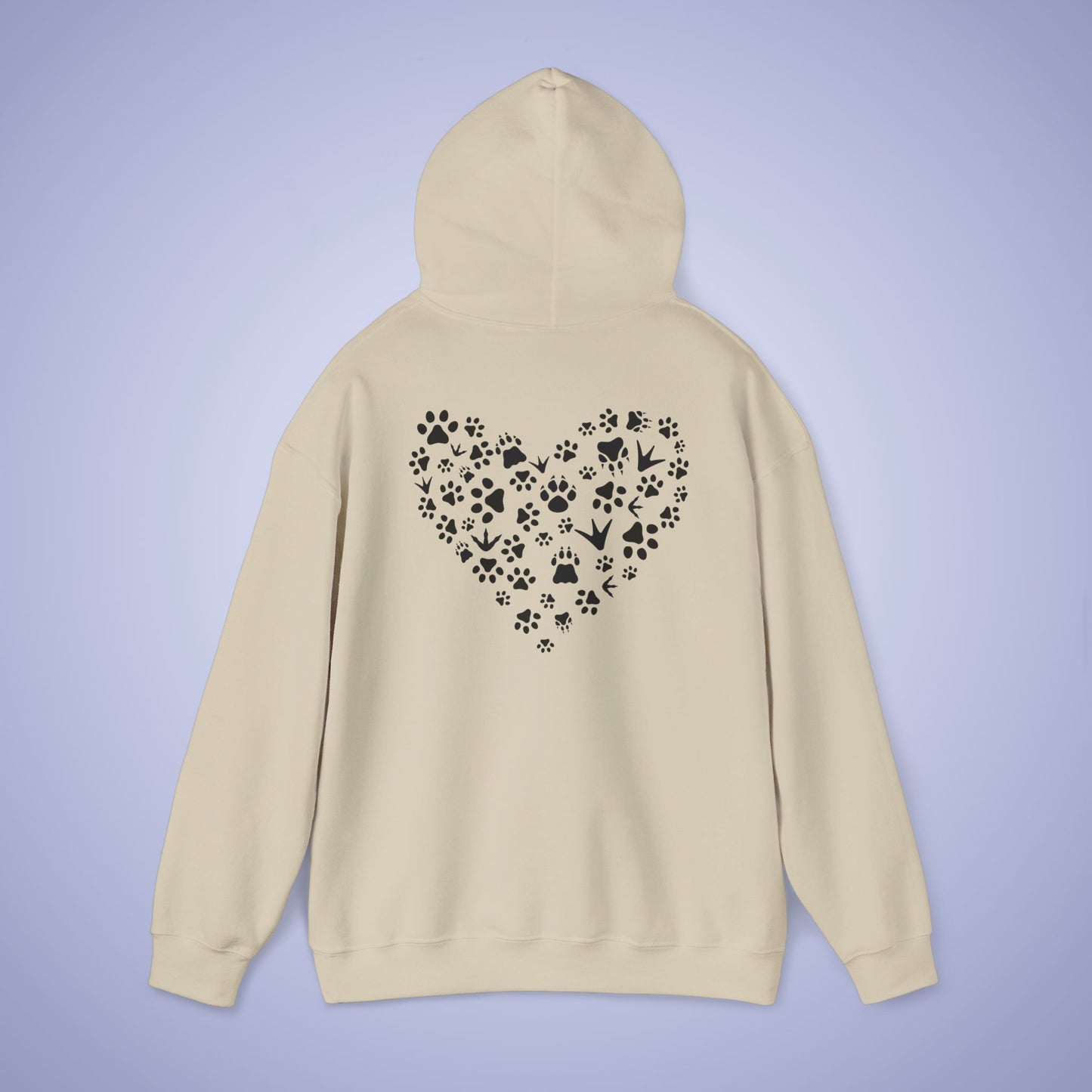 Animal Vet Hooded Sweatshirt Veterinarian Gift Double Sided Paw Prints