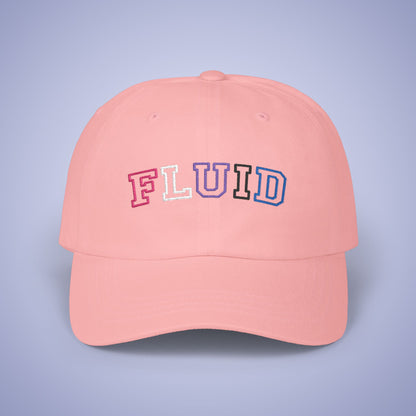 Gender Fluid Pride Month Embroidered Classic Dad Cap Unisex Coloured Embroidery