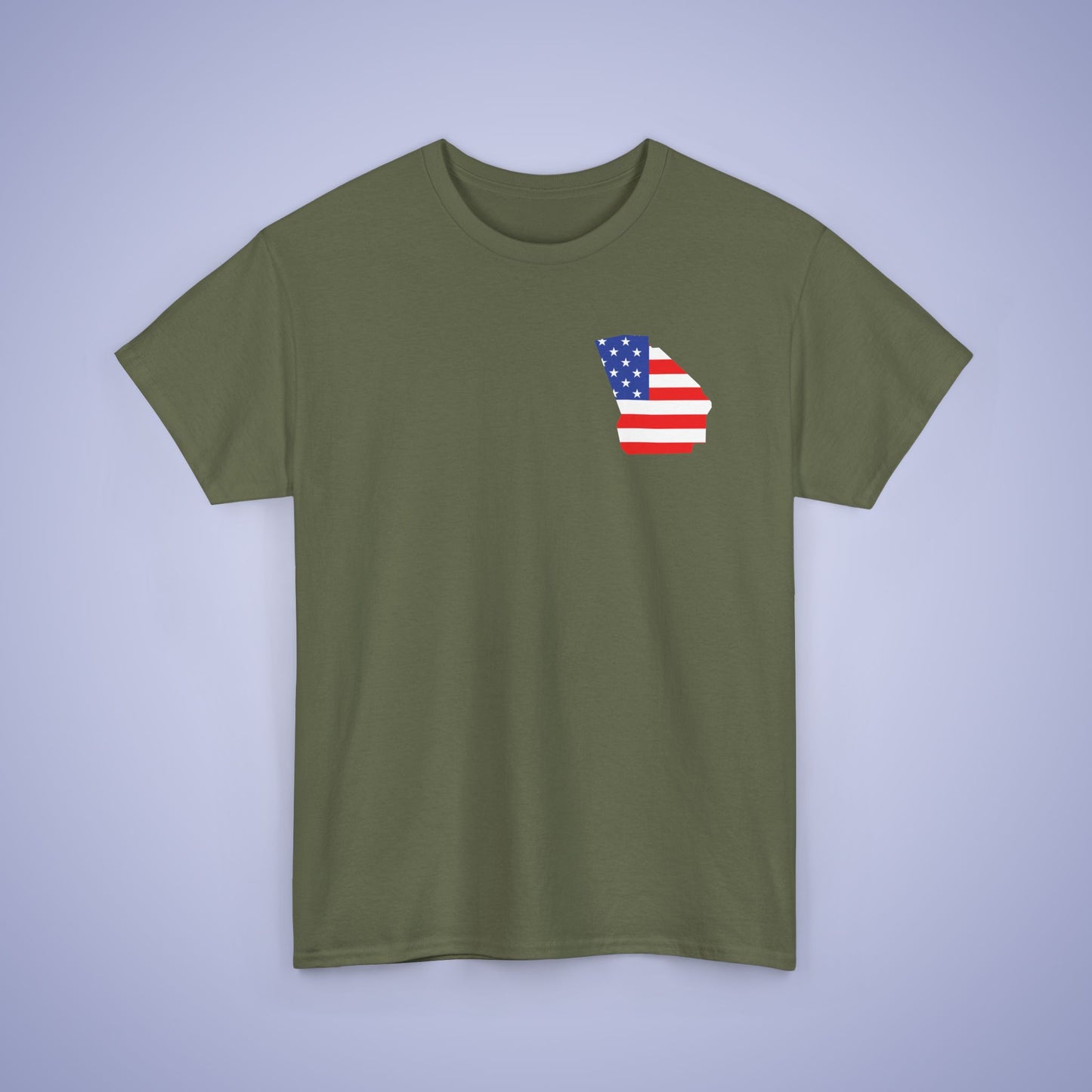 Georgia Map Pocket Art Proud American Unisex T Shirt