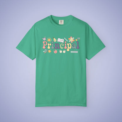 Principal Teacher T Shirt Retro Comfort Colors Unisex Back to School