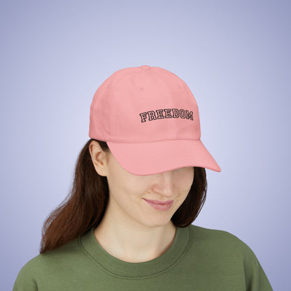 Freedom Juneteenth Embroidered Classic Dad Cap Unisex Black Embroidery