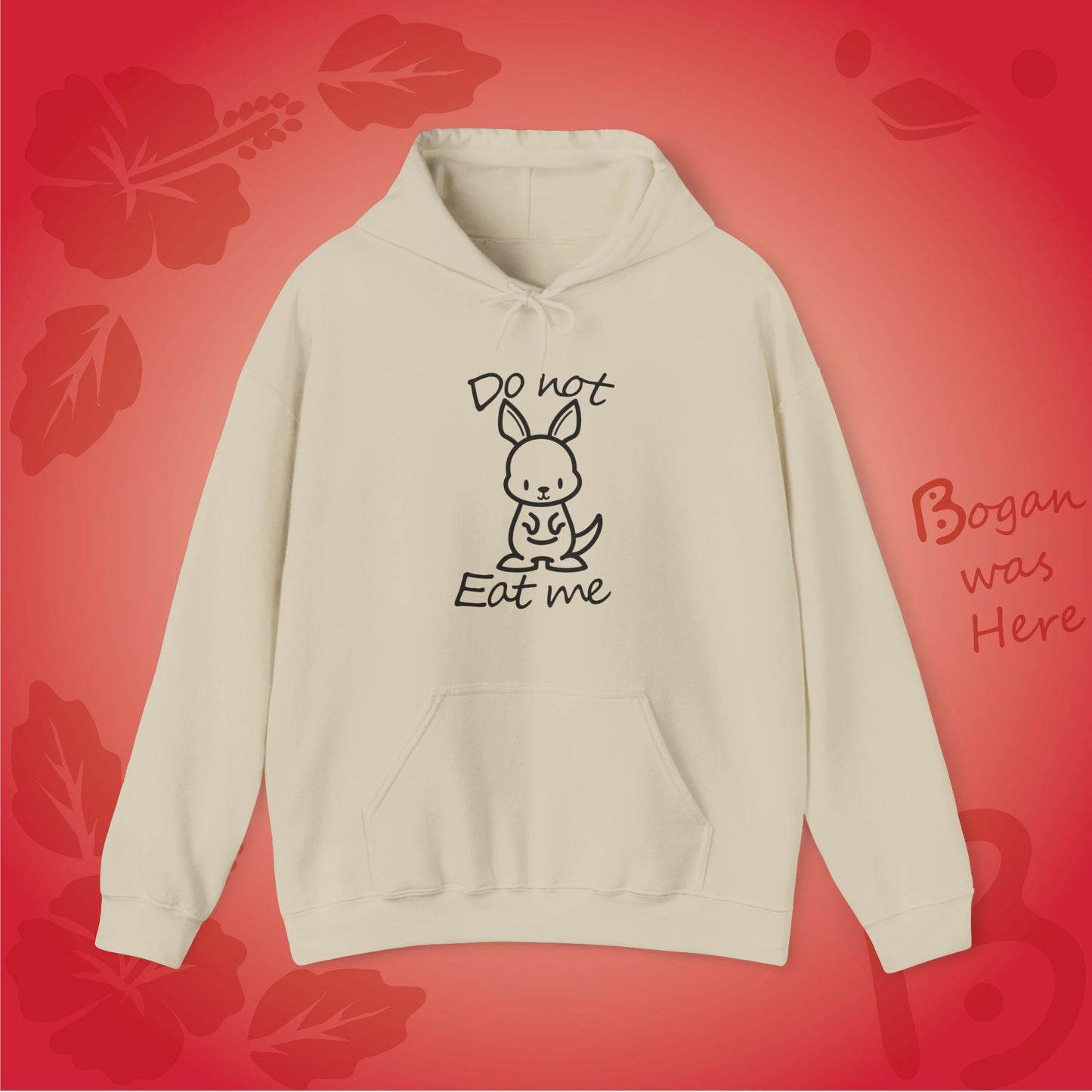 Do Not Eat Me Cute Kangaroo Bogan's Design Hoodie Sweatshirt