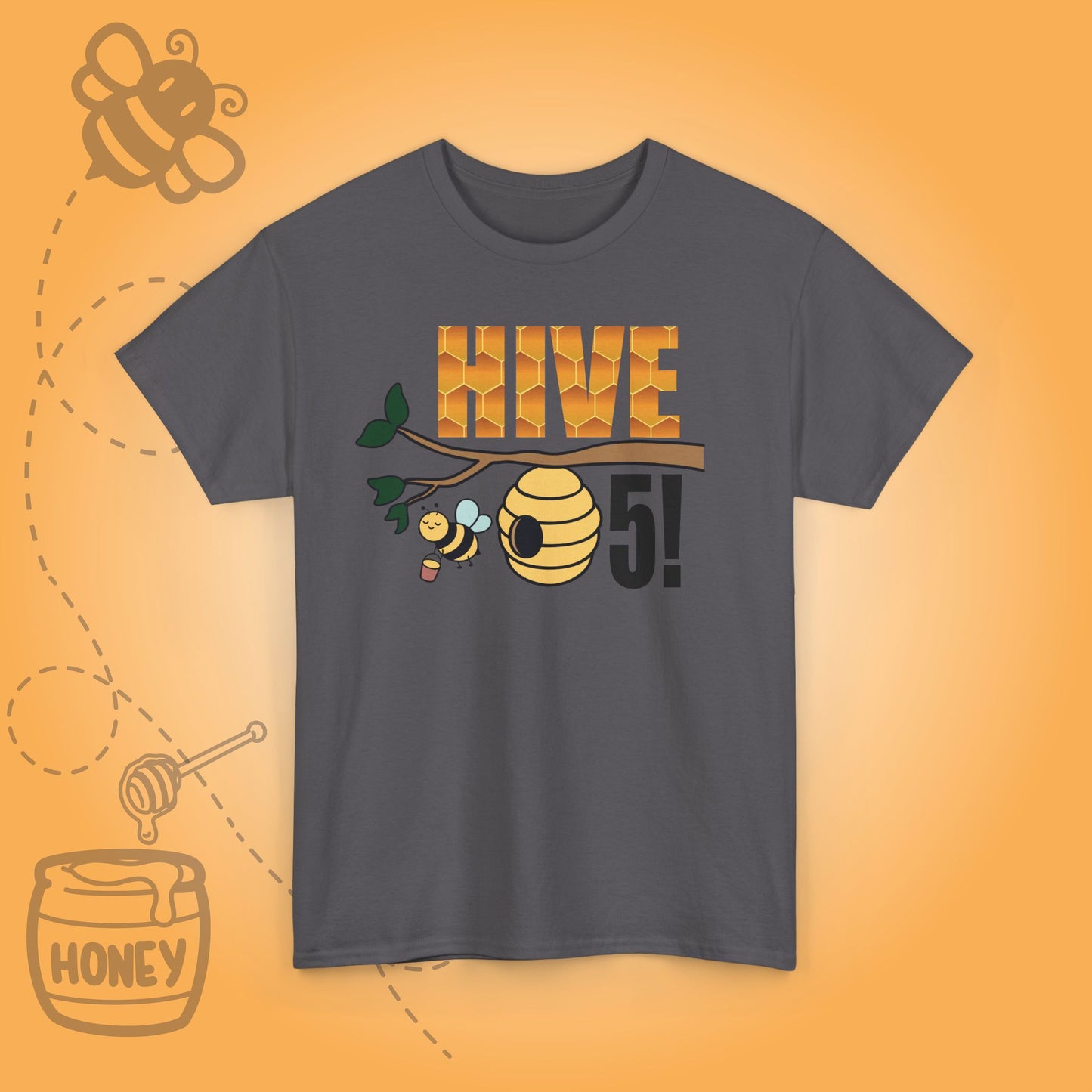 Hive 5! Sweet As Honey Motivational Bee Lover Design Unisex T Shirt