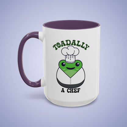 Toadally a Chef Frog Lover Gift Coffee Mug Ceramic