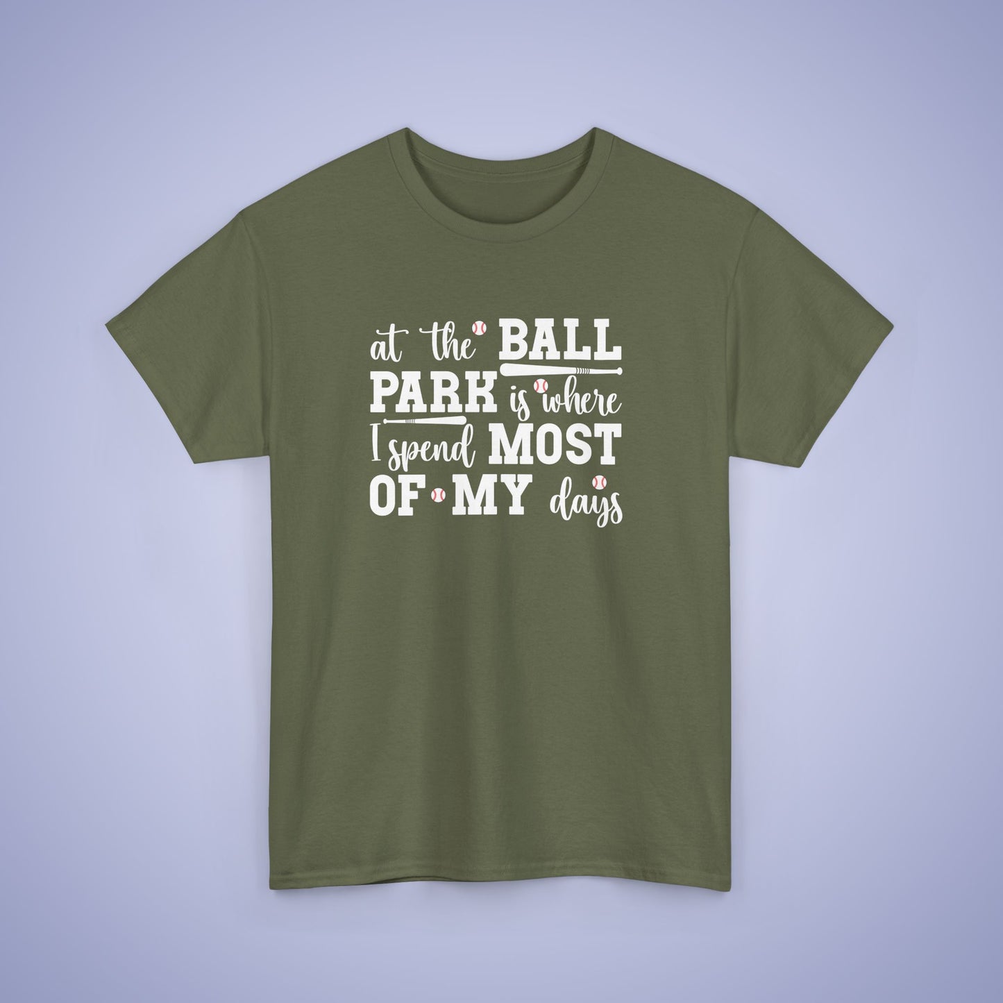 At The Ball Park Word Art Text Baseball Unisex T Shirt
