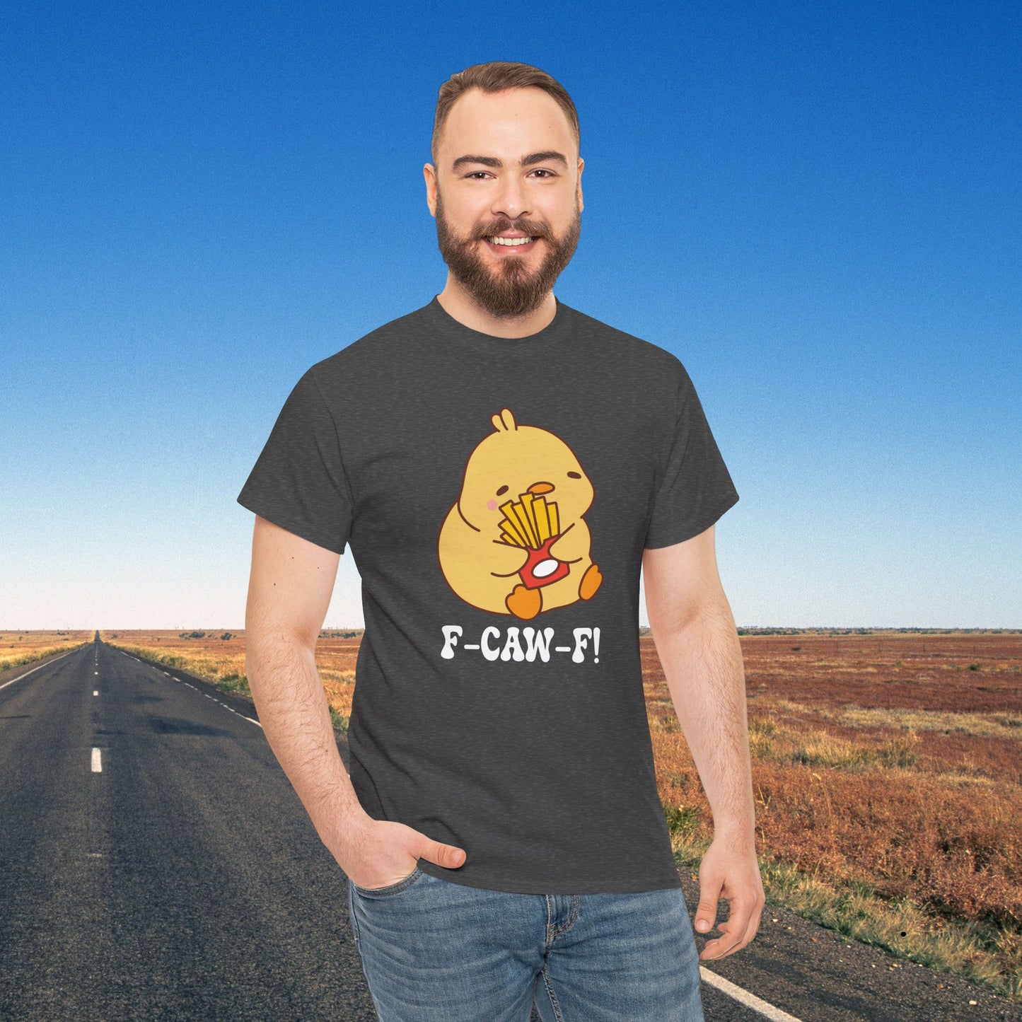 Chip Lover F CAW F White Cute Funny Chick Unisex Chicken T Shirt