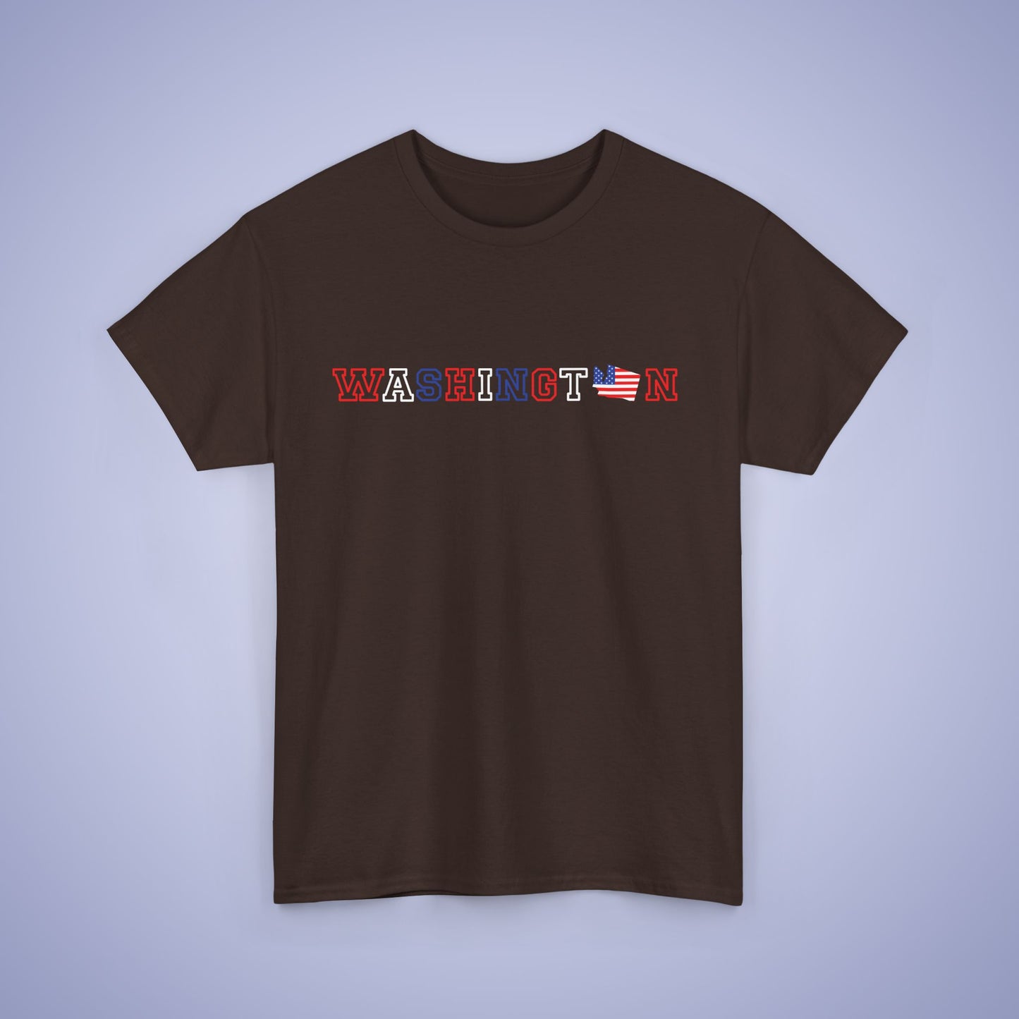 Washington Map Text Art Proud American Unisex T Shirt