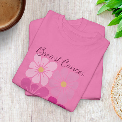 Breast Cancer Survivor Retro Floral Unisex T Shirt