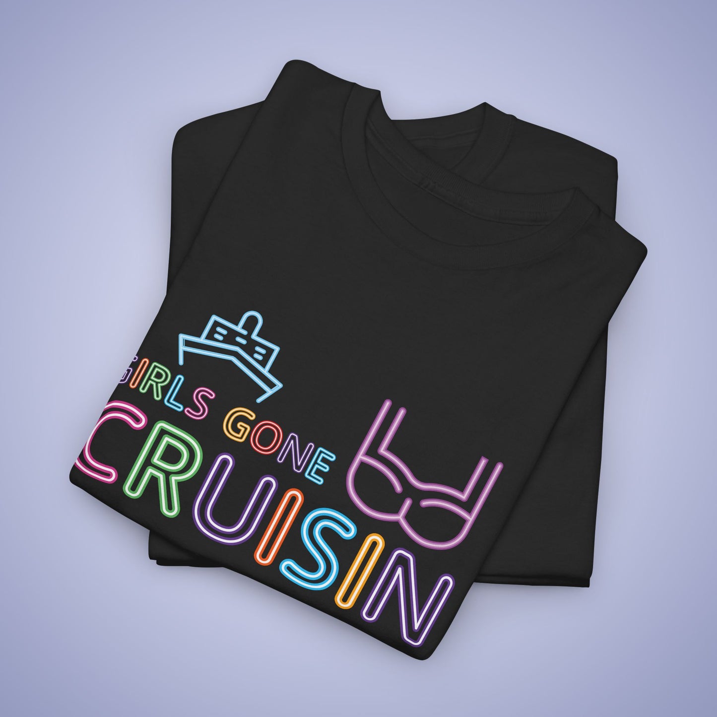 Girls Gone Cruisin Neon T Shirt Fun Vacation Shirt Unisex