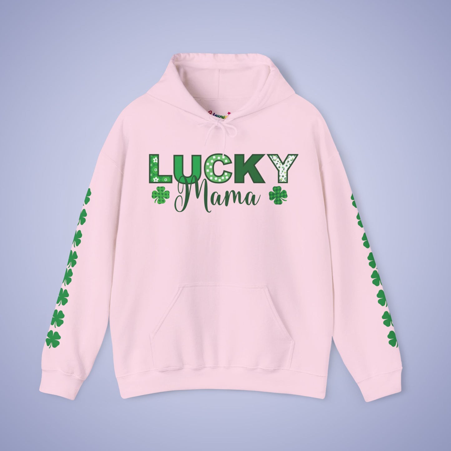 Lucky Mama St Patricks Day Green Unisex Hoodie Sweatshirt