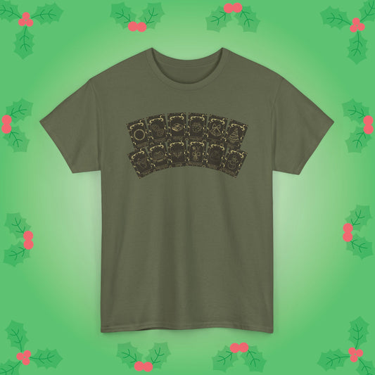 Christmas Deck of Tarot Cards Unisex T Shirt