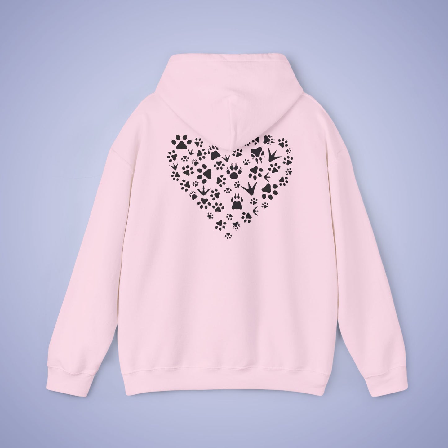 Animal Vet Hooded Sweatshirt Veterinarian Gift Double Sided Paw Prints