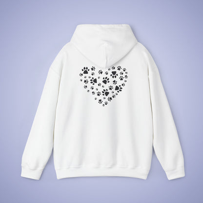 Dog Vet Hooded Sweatshirt Veterinarian Gift Double Sided Paw Prints