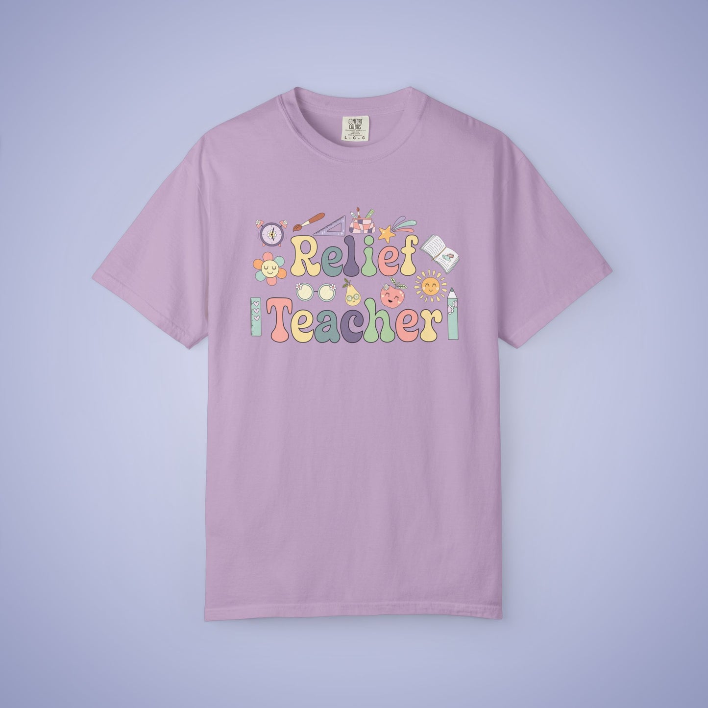 Relief Teacher T Shirt Retro Comfort Colors Unisex Back to School