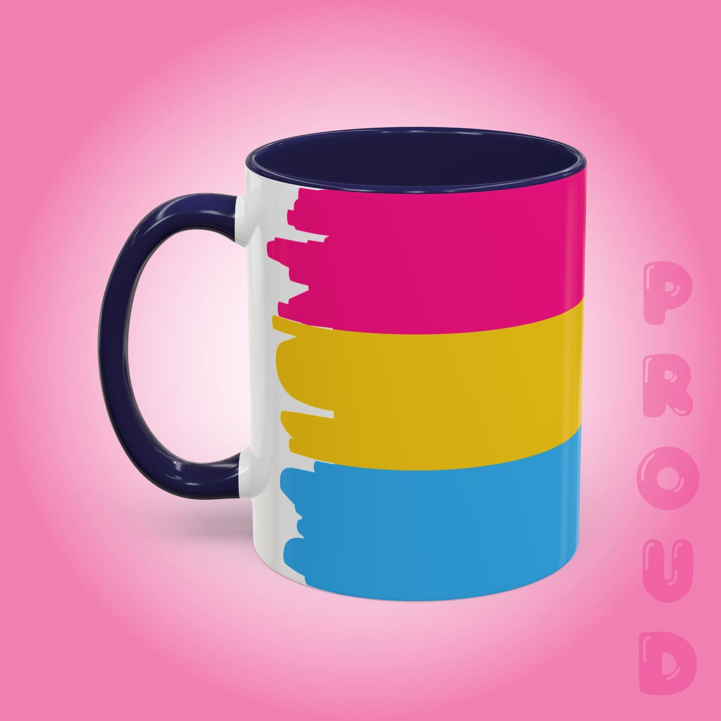 Pansexual Paint Style Coffee Mug