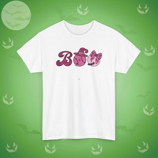 Tennis BOO T-Shirt | Girly Coquette Halloween Design
