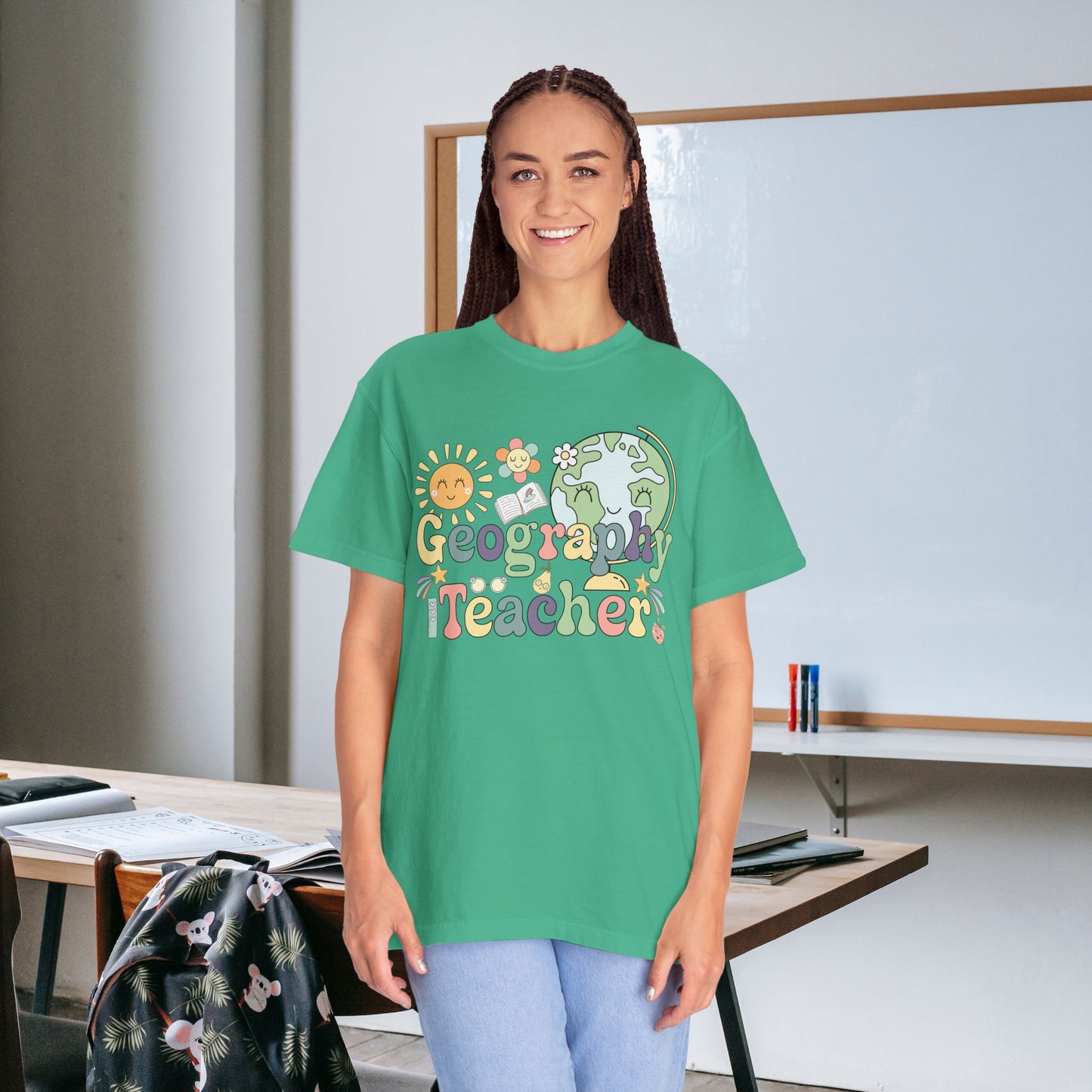 Geography Teacher T Shirt Retro Comfort Colors Unisex Back to School