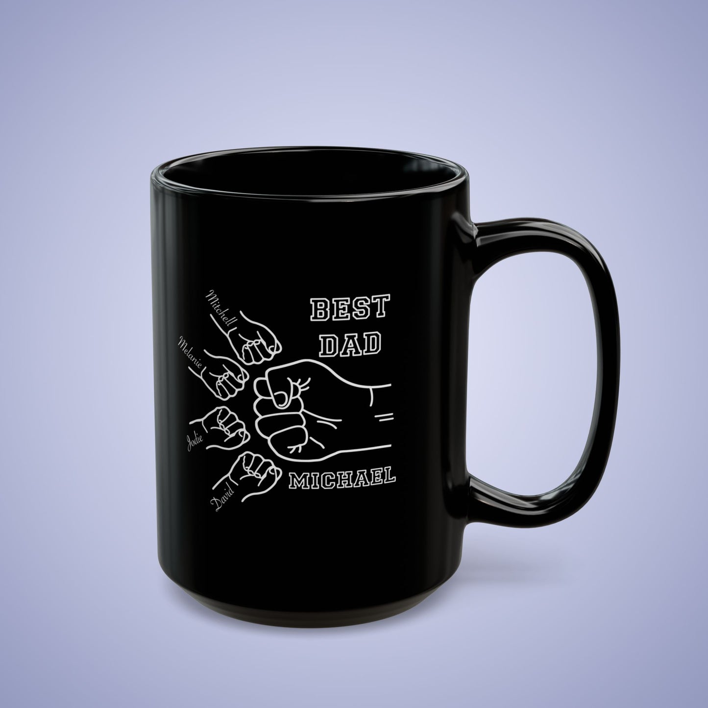 Personalized Best Dad Fathers Day Birthday Mug 15oz & 11oz