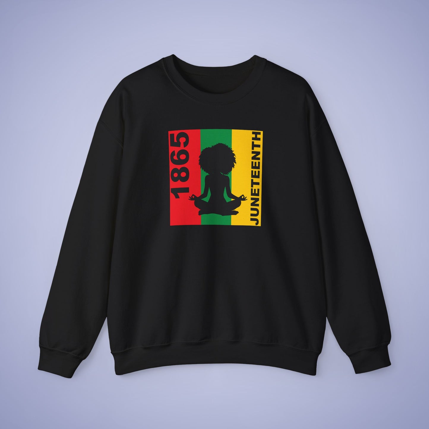 Meditation Juneteenth Unisex Crewneck Oversized Sweatshirt