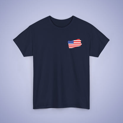 Pennsylvania Map Pocket Art Proud American Unisex T Shirt