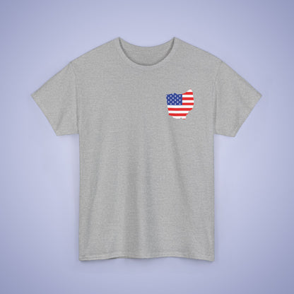 Ohio Map Pocket Art Proud American Unisex T Shirt