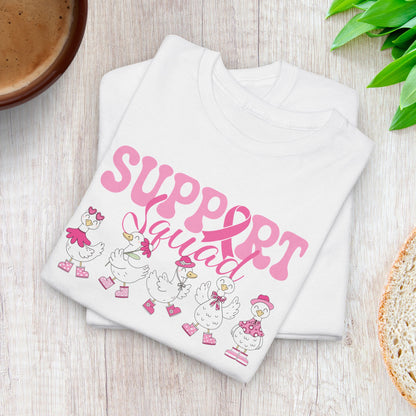 Support Squad Silly Little Goose Breast Cancer Awareness Unisex T Shirt
