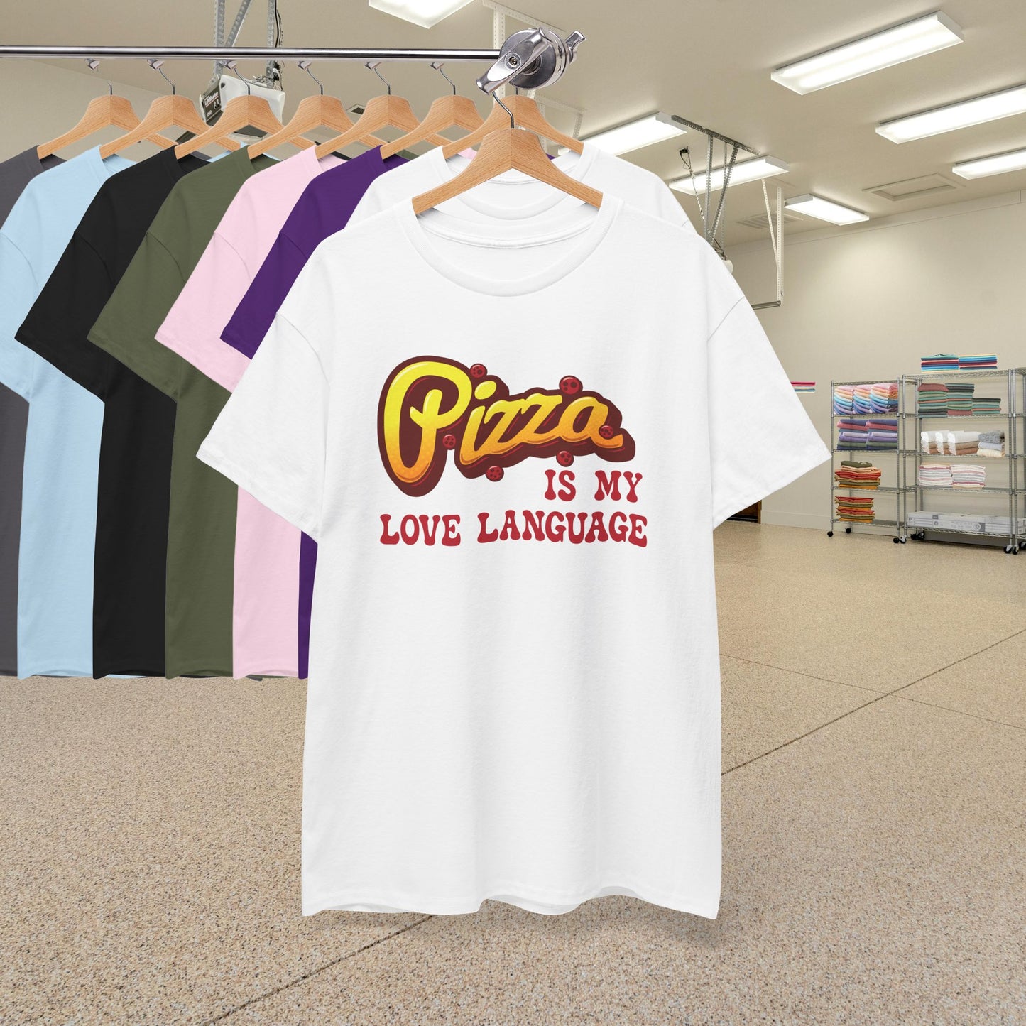 Pizza is My love Language Graphic Art Pizza Lover Funny Unisex T Shirt