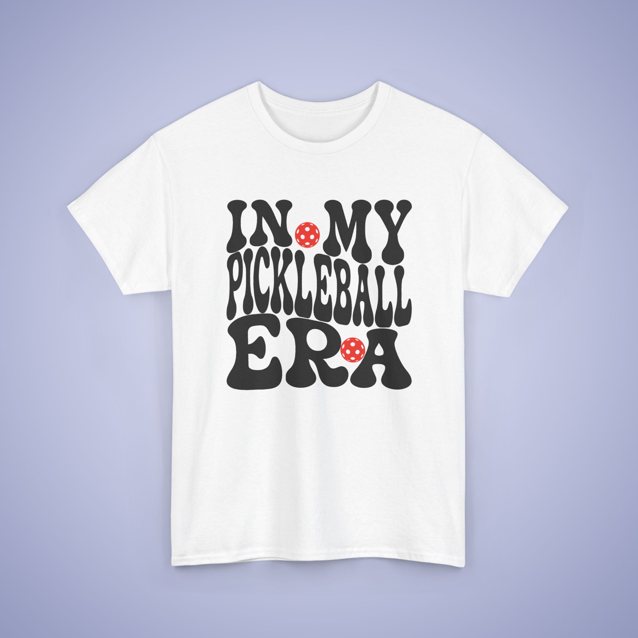 In My Pickleball Era Funny Pickleball T-Shirt | Black Version